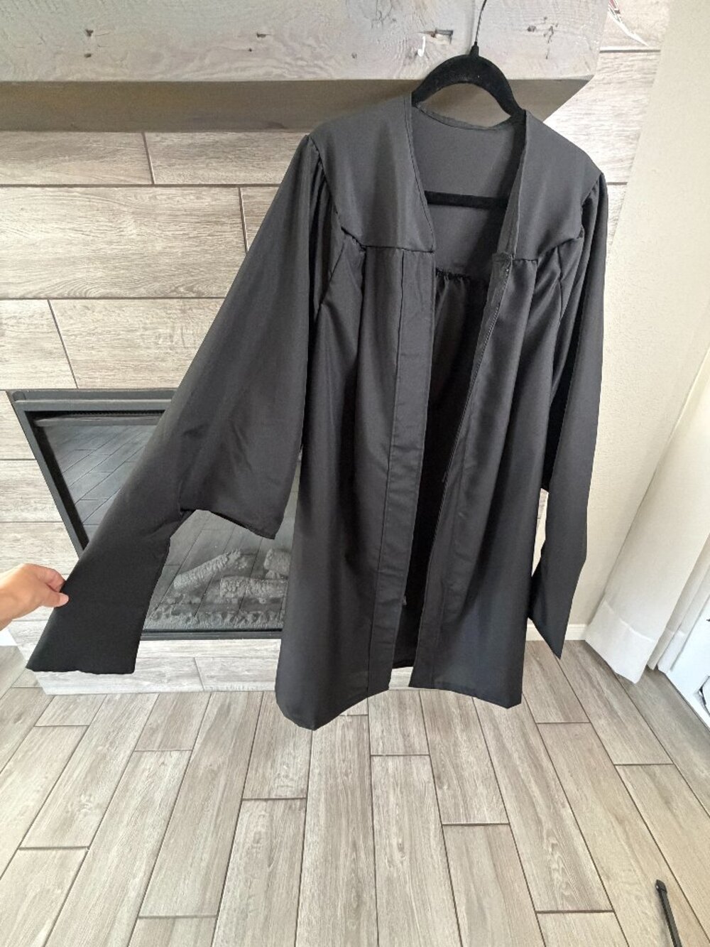 Black Graduation Gown Height 5'4"-5'6" Unisex